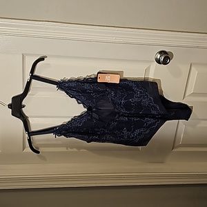 NWT Plus size Indigo Blue Lace Teddy